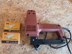 elektrische nietmachine, tacker, niettacker, diy, Doe-het-zelf en Verbouw, Ophalen of Verzenden, Zo goed als nieuw