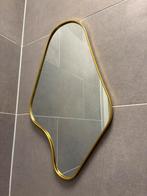 Gouden asymmetrisch spiegel L50 x B30 toilet wandspiegel, Huis en Inrichting, Woonaccessoires | Spiegels, Minder dan 50 cm, Ophalen of Verzenden