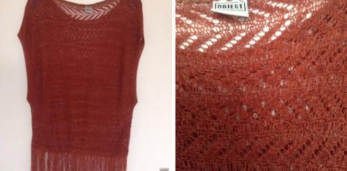 Nieuwe ajour Top trui koper bruin M Object,+adv zara geisha, Kleding | Dames, Tops, Nieuw, Maat 38/40 (M), Bruin, Zonder mouw