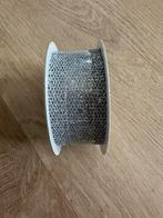 Zilverkleurig lint met glitter 2m bij 30mm, Hobby en Vrije tijd, Knutselen, Ophalen of Verzenden, Nieuw, Materiaal
