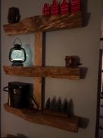 Massief eikenhouten schappen, Ophalen, Met plank(en), Eikenhout, Nieuw