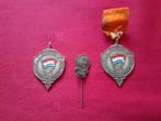 Medailles en pins koninklijkhuis huwelijk Beatrix Claus., Postzegels en Munten, Penningen en Medailles, Ophalen of Verzenden, Overige materialen