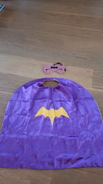 Catwoman cape en masker - carnaval of verkleden, Ophalen of Verzenden, Gebruikt, 110 t/m 116, Meisje