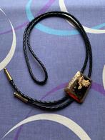 Veterketting  met hanger zadel ( strass), Sieraden, Tassen en Uiterlijk, Kettingen, Verzenden, Zo goed als nieuw, Zilver, Overige materialen