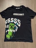 Minecraft T-shirt Zwart Maat 134-140, Ophalen of Verzenden, Zo goed als nieuw, Jongen