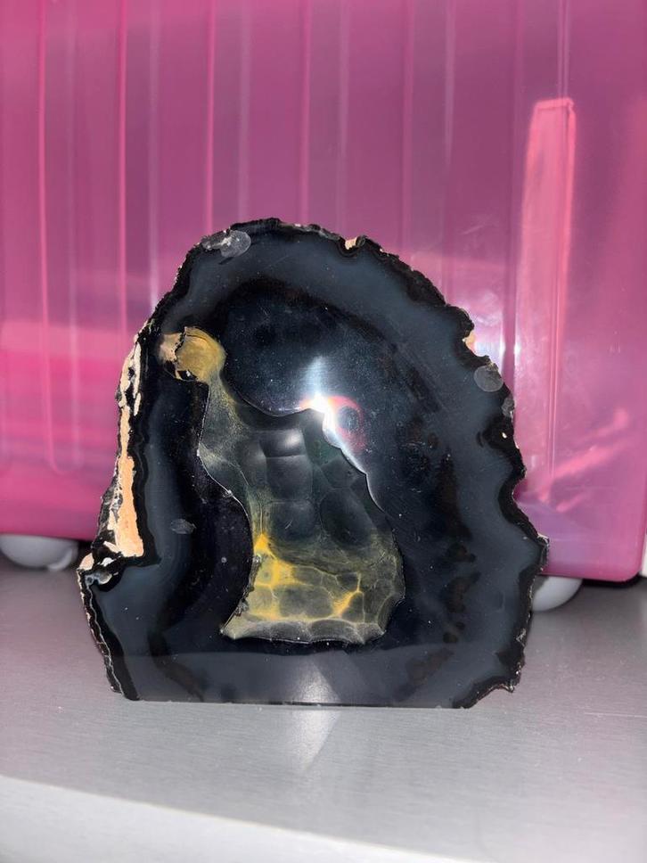 Prachtige Agaatgeode - Evenwicht & Harmonie, Verzamelen, Mineralen en Fossielen, Mineraal, Ophalen of Verzenden