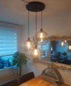 Hang lamp met smoke Black glazen bollen, Huis en Inrichting, Lampen | Hanglampen, Glas, Ophalen of Verzenden, Zo goed als nieuw