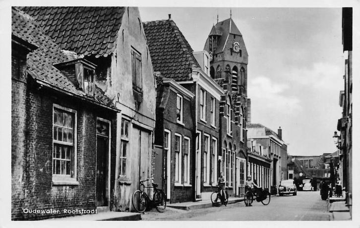 JM398 Oudewater Rootstraat ca 1950, Verzamelen, Ansichtkaarten | Nederland, Gelopen, Utrecht, 1940 tot 1960, Verzenden