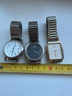3 herenhorloges div merken ., Ophalen of Verzenden, Staal, Polshorloge, Overige merken