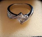 Princess Bezel diamantring maat 18mm, 18 tot 19, VASCOSTORE@YAHOO.CO.UK, Ophalen of Verzenden, Dame