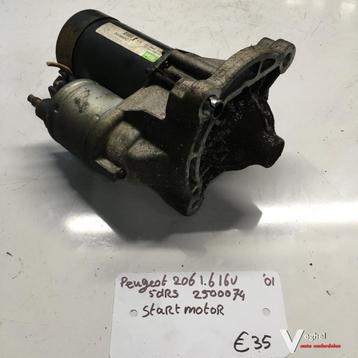 Peugeot 206 1.6 16v 5drs 2003 wagennr 2500074  Startmotor 05 beschikbaar voor biedingen