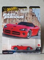 Hotwheels Premium 2003 Dodge Viper SRT10 Fast&Furious, Ophalen of Verzenden, Nieuw, Auto