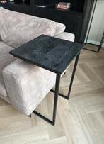 Laptoptafel / Bijzettafel zwart mangohout, Huis en Inrichting, Tafels | Bijzettafels, Minder dan 55 cm, Vierkant, Ophalen of Verzenden