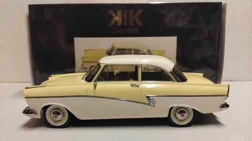 Ford Taunus 17M p2 geel 1957 KK Model 1:18 KRD, Hobby en Vrije tijd, Modelauto's | 1:18, Zo goed als nieuw, Auto, Overige merken