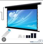 Elektrisch 4k projectiescherm  263x148!, Audio, Tv en Foto, Projectieschermen, Ophalen, Zo goed als nieuw