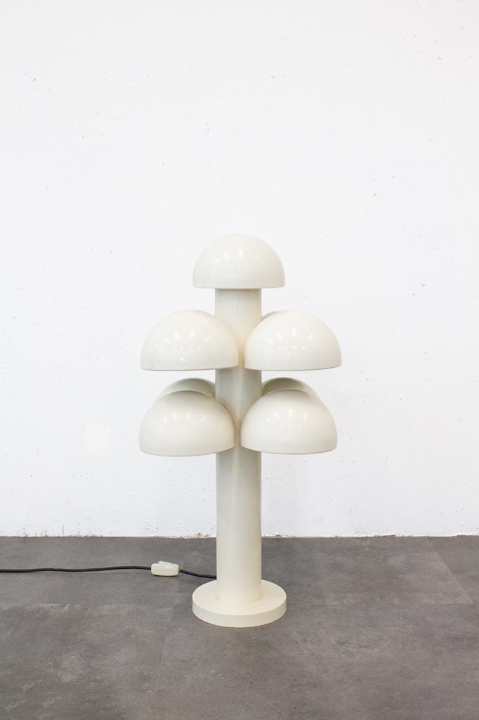 Zeldzame 70s Raak ‘Cantharel’ vloer / tafellamp, Huis en Inrichting, Lampen | Tafellampen, Gebruikt, 50 tot 75 cm, Metaal, Ophalen