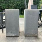 Beton look plantenbakken - set van 2 gebruikt samen € 30,00, Tuin en Terras, Bloembakken en Plantenbakken, Ophalen, Gebruikt, Minder dan 60 cm