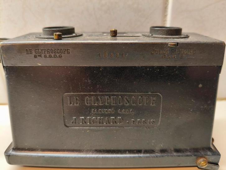 Antieke Glyptoscoop Jules Richard Paris, Antiek en Kunst, Antiek | Overige Antiek, Ophalen of Verzenden