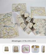 Landkaart blokkenspel puzzel provincies drenthe groningen..., Antiek en Kunst, Ophalen of Verzenden