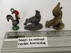 3 miniatuur hanenbeeldjes, Poppenhuis, Ophalen of Verzenden