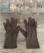 Vintage Stoffen Bruine Handschoenen, Kleding | Dames, Mutsen, Sjaals en Handschoenen, Ophalen of Verzenden, Zo goed als nieuw