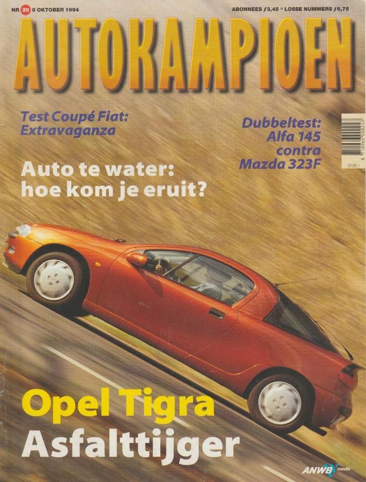 Opel Tigra in Autovisie 1994 e.a., Boeken, Auto's | Folders en Tijdschriften, Gelezen, Opel, Ophalen of Verzenden