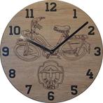 Themaklok met een Berini M21 brommer als thema, Ophalen of Verzenden, Nieuw, Wandklok
