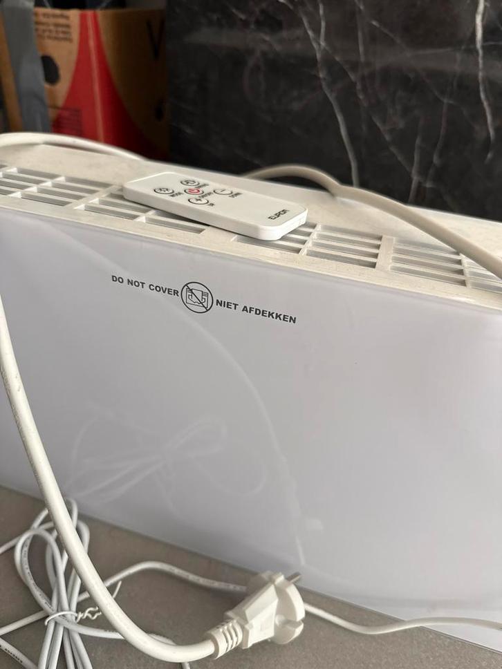 Nieuwe Eurodomest Convectorkachel met Afstandsbediening, Witgoed en Apparatuur, Fornuizen, Nieuw, Vrijstaand, Elektrisch, 3 kookzones of minder