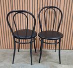 22 x thonet zwart cafestoelen cafe stoelen metaal Bistro, Huis en Inrichting, Zwart, Ophalen of Verzenden, Zo goed als nieuw, Metaal