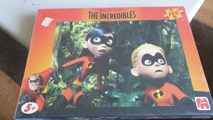 The Incredibles Puzzel - 100 stukjes nieuw in seal, Hobby en Vrije tijd, Denksport en Puzzels, Nieuw, Legpuzzel, Minder dan 500 stukjes