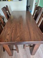 Eetkamer tafel, Ophalen, Gebruikt, Eikenhout, 50 tot 100 cm