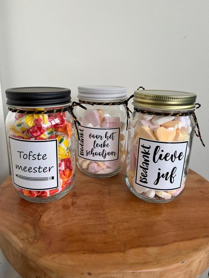 Bedankje voor de juf of meester / potje vanaf € 4,95, Huis en Inrichting, Overige Huis en Inrichting, Nieuw, Ophalen of Verzenden