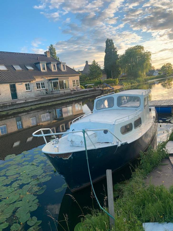 Opknap kajuit boot, Watersport en Boten, Motorboten en Motorjachten, Gebruikt, Staal, 6 tot 9 meter, Benzine, 10 tot 30 pk, Ophalen