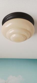 Vintage lamp, Ophalen, Jaren 30/40 Industrieel, Gebruikt, Glas