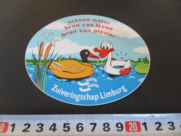 sticker Zuiveringschap Limburg Schoon water bron van leven  beschikbaar voor biedingen