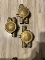 3 waterdichte bronzen lasdozen, Ophalen of Verzenden, Gebruikt, Overige typen