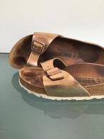 GRATIS VERZENDEN | BIRKENSTOCK koper bronzen slippers 38, Kleding | Dames, Schoenen, Birenstock, Slippers, Zo goed als nieuw, Verzenden