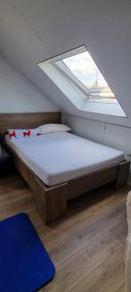 JYSK Bedframe VEDDE 140x200 wild eiken, Ophalen, Gebruikt, Bruin, Tweepersoons