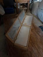 Antieke Sieraden Display Kast Hout/Glas Vintage Look Display, Antiek en Kunst, Ophalen