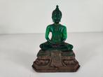 Beeld Boeddha, verguld glas, brons, India, midden 20e eeuw, Antiek en Kunst, Ophalen of Verzenden