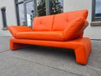 Prachtige design bank. Oranje Montel, Huis en Inrichting, Banken | Bankstellen, Montel, Montel, Tweepersoons, Ophalen of Verzenden