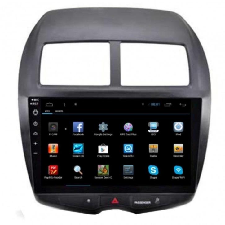 Android 14 Navigatie Mitsubishi ASX 2013 carkit carplay, Auto diversen, Autoradio's, Nieuw, Ophalen of Verzenden