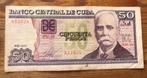 Cuba 50 pesos 2015  circulatie nominaal 2€ nr 652024, Los biljet, Ophalen of Verzenden, Noord-Amerika
