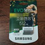 Samsung EVO Select microSDXC Memory Card | 512GB | *NIEUW*, Audio, Tv en Foto, Fotografie | Geheugenkaarten, Nieuw, MicroSD, Samsung