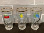 3 vintage Looza glaasjes (170625), Ophalen of Verzenden, Zo goed als nieuw, Borrel- of Shotglas