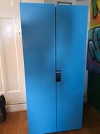Blauwe ikea kast met 3 planken, Huis en Inrichting, Kasten | Kledingkasten, Ophalen, Kunststof, 100 tot 150 cm, 50 tot 100 cm