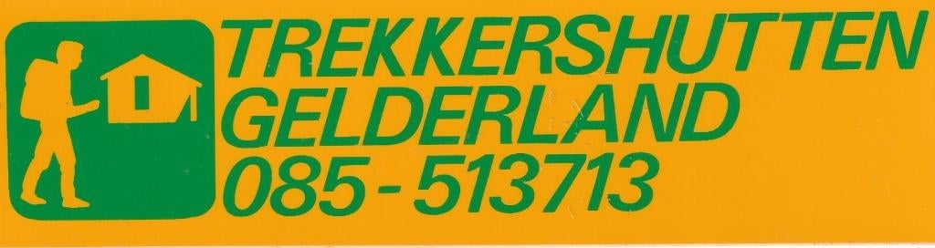 Sticker toerisme vakantiepark Trekkershutten Gelderland, Verzenden, Zo goed als nieuw, Overige typen