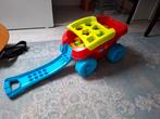Mega Blocks Karretje met Blokken, Ophalen, Gebruikt, 6 maanden tot 2 jaar