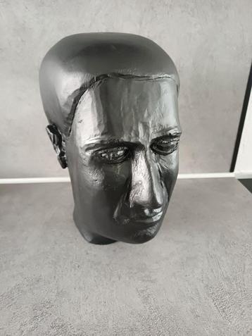 Vintage Houten Hoofd Sculptuur beschikbaar voor biedingen