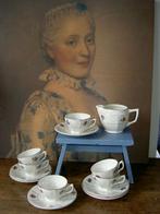 Franse theekopjes + roomkan, Antiek en Kunst, Ophalen of Verzenden